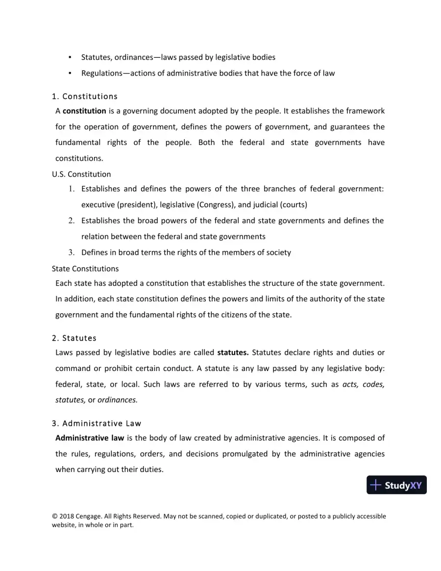 Lecture Notes For Legal Research, Analysis, and Writing, 14th Edition, page 3