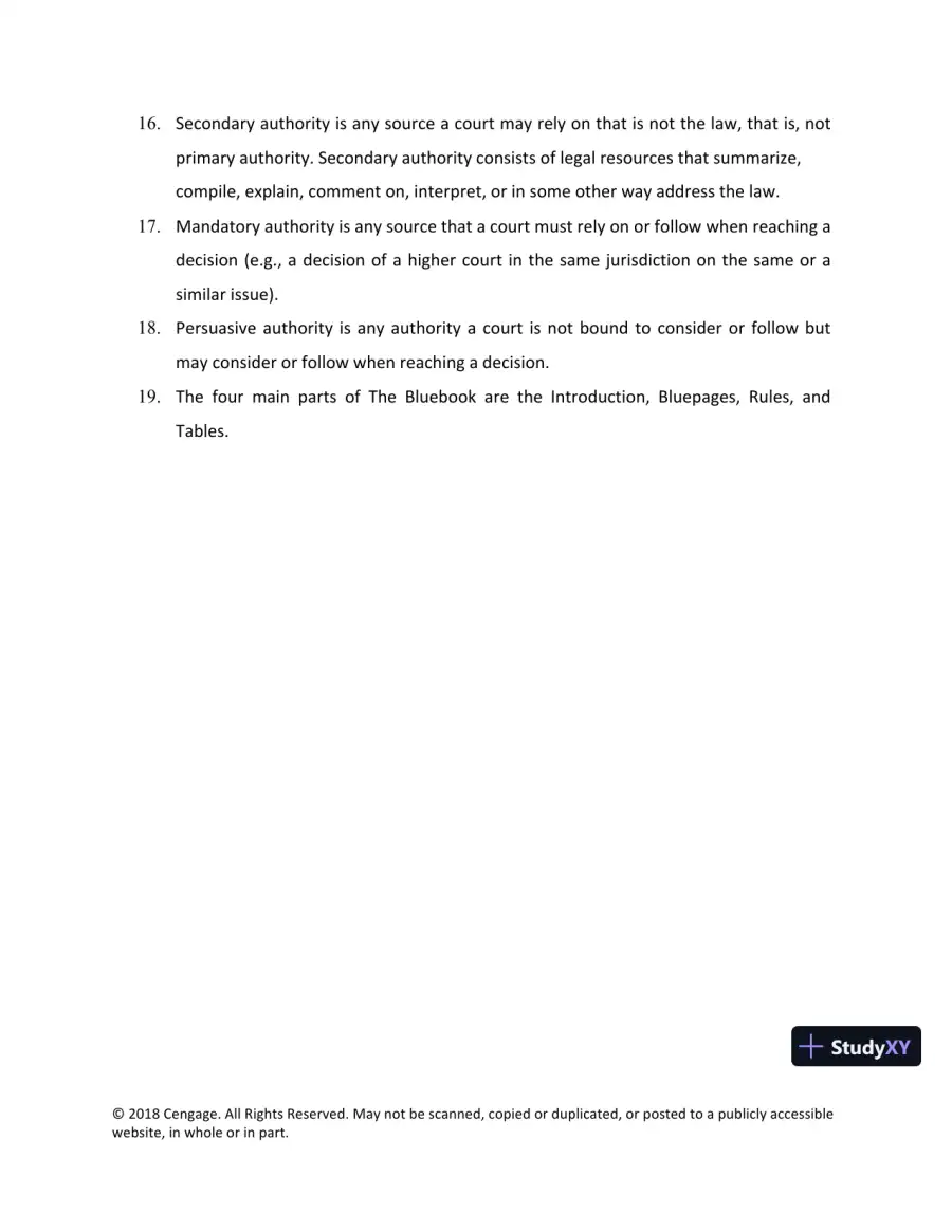 Lecture Notes For Legal Research, Analysis, and Writing, 14th Edition, page 31