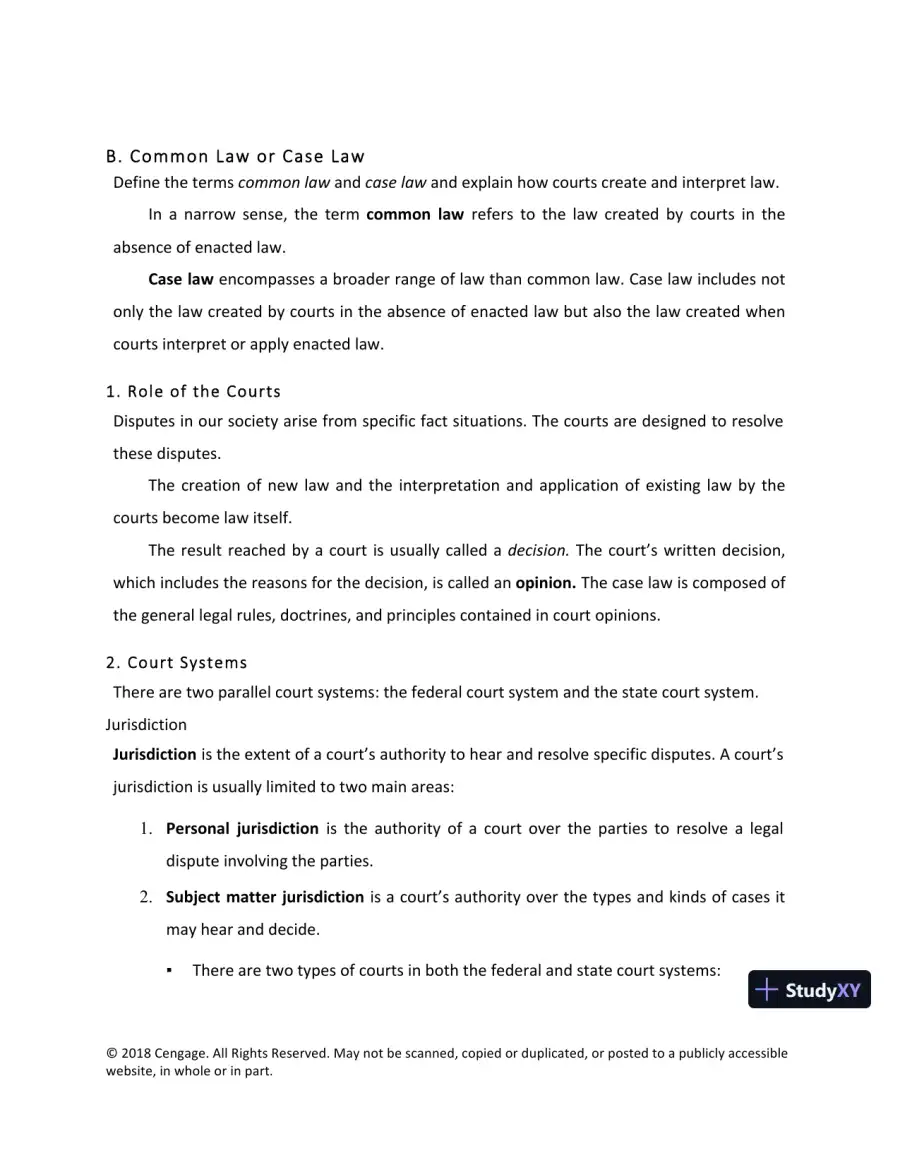 Lecture Notes For Legal Research, Analysis, and Writing, 14th Edition, page 4