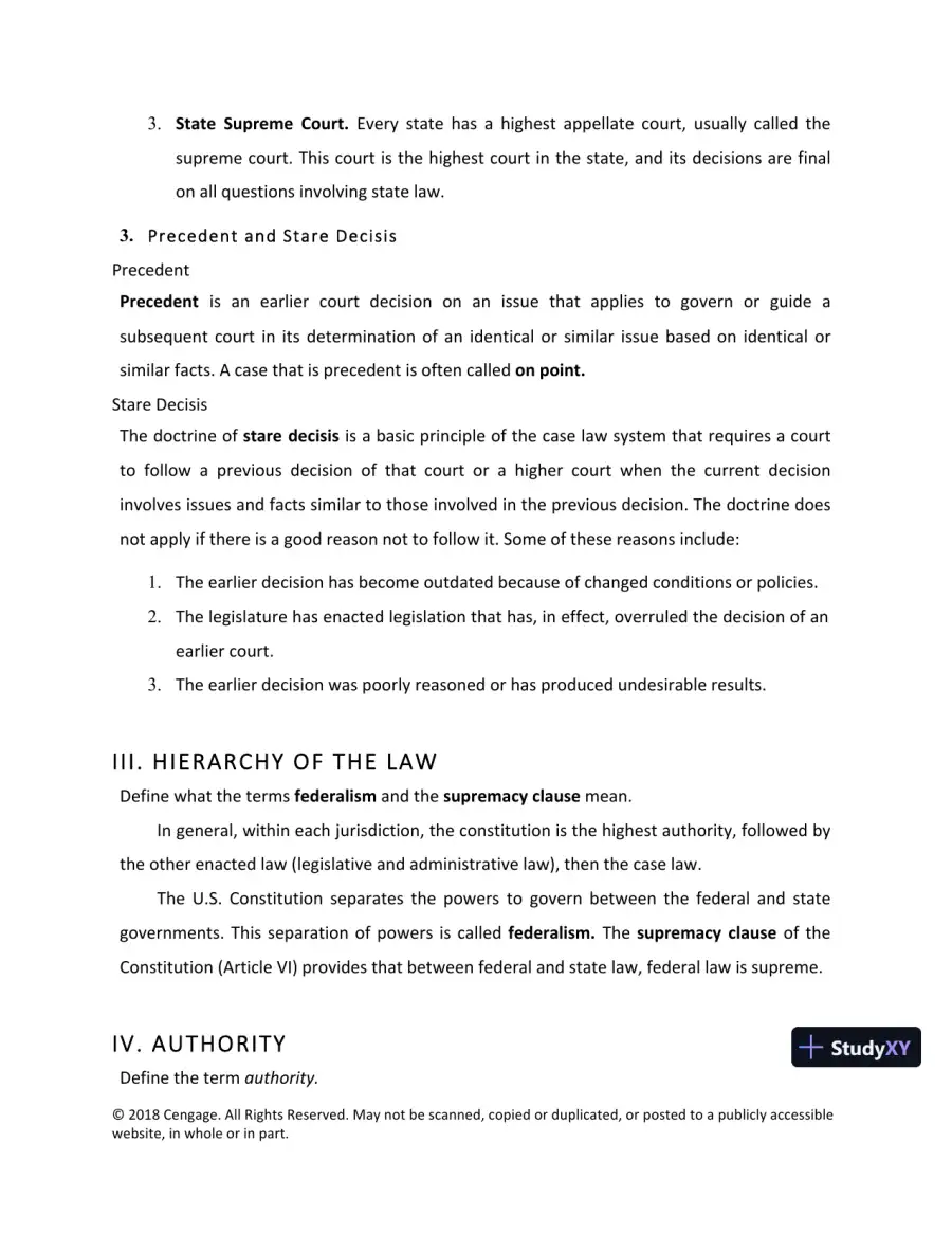 Lecture Notes For Legal Research, Analysis, and Writing, 14th Edition, page 6