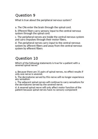 NSG 3160 NCLEX Review Chapter 24 - Page 5 preview image