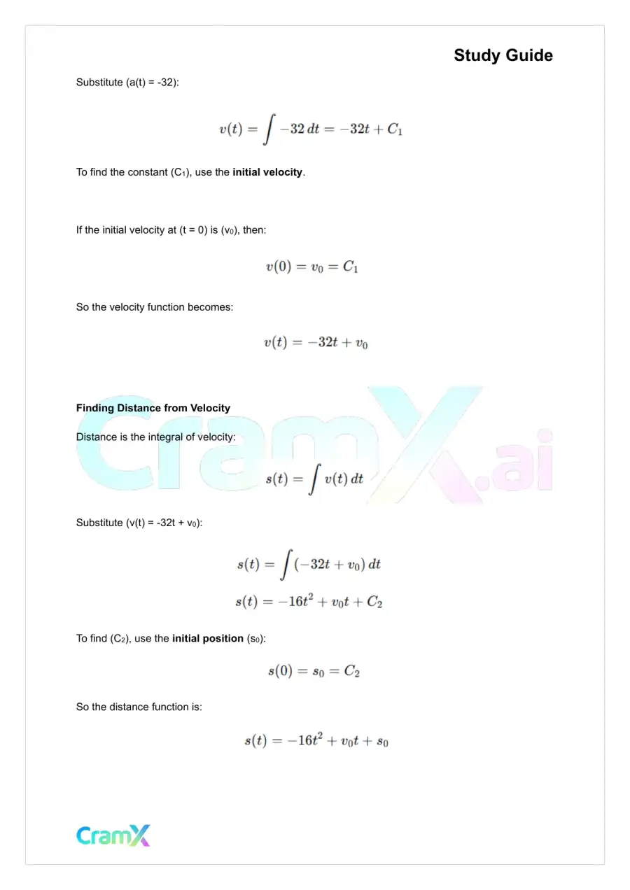 Calculus - Integration, page 2