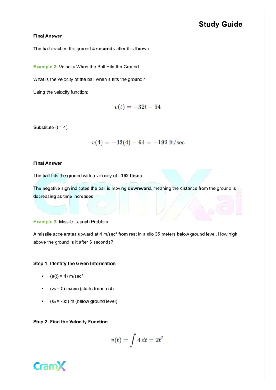 Calculus - Integration, page 4