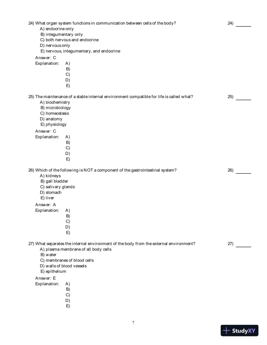Principles of Human Physiology 4th Edition Test Bank, page 8