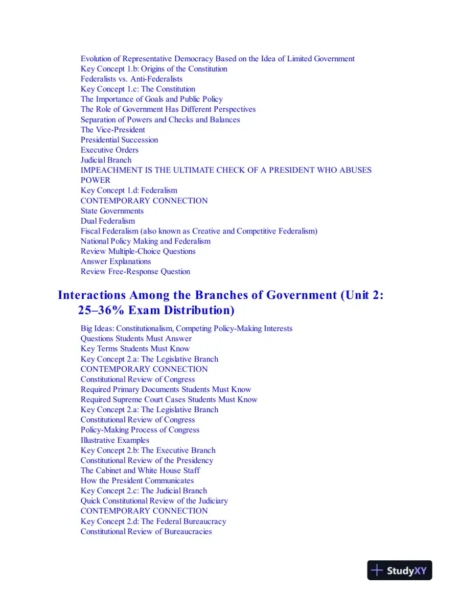 AP U.S. Government and Politics Premium, 2024: 6 Practice Tests + Comprehensive Review + Online Practice (2023), page 10
