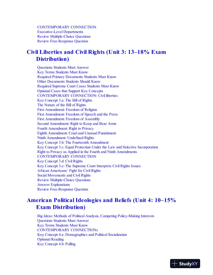 AP U.S. Government and Politics Premium, 2024: 6 Practice Tests + Comprehensive Review + Online Practice (2023), page 11