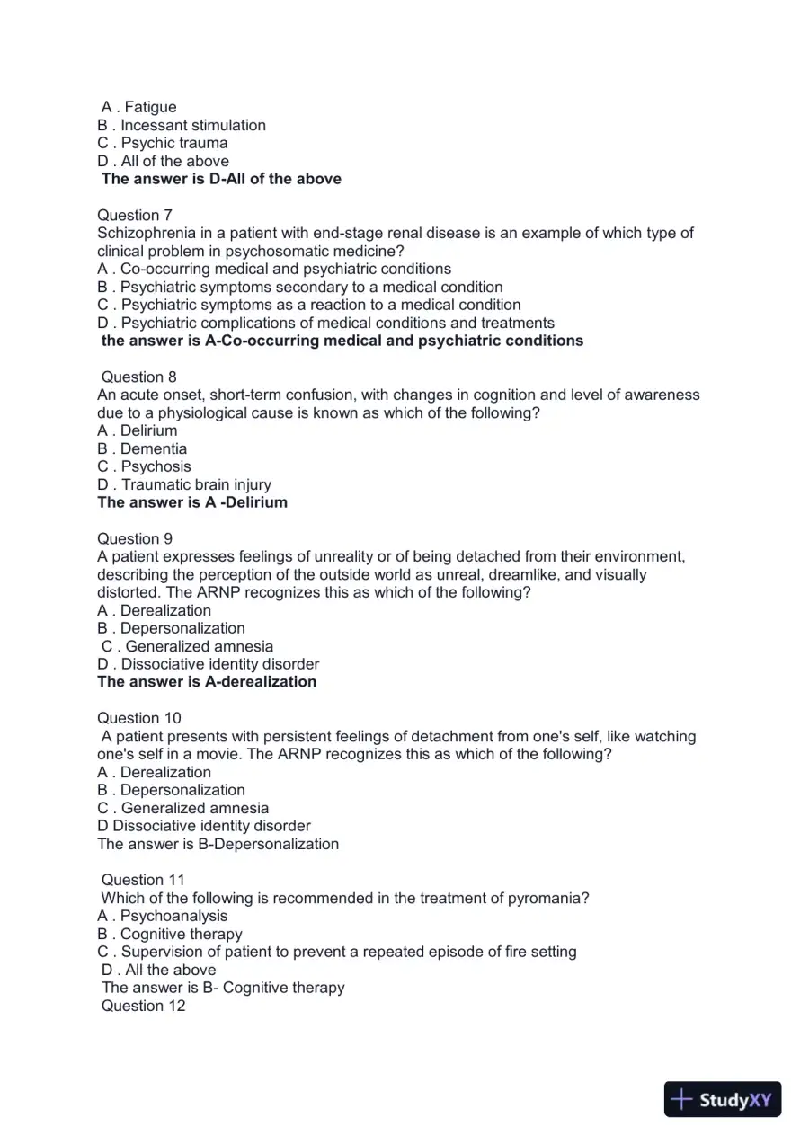 2022 NUR6665 Clinical Analysis Final Exam With Answers (35 Solved Questions), page 3