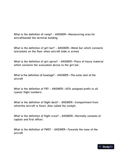 2024 RYANAIR Final Exam with Answers (327 Solved Questions) - Page 10 preview image