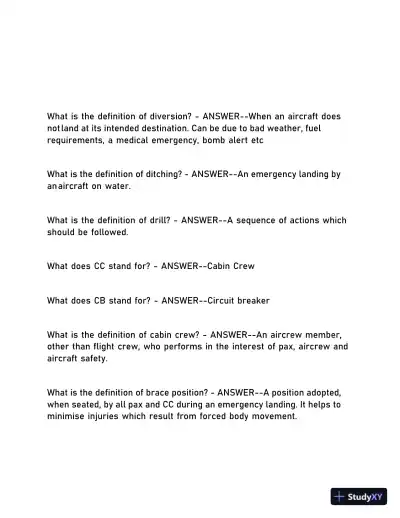 2024 RYANAIR Final Exam with Answers (327 Solved Questions) - Page 11 preview image