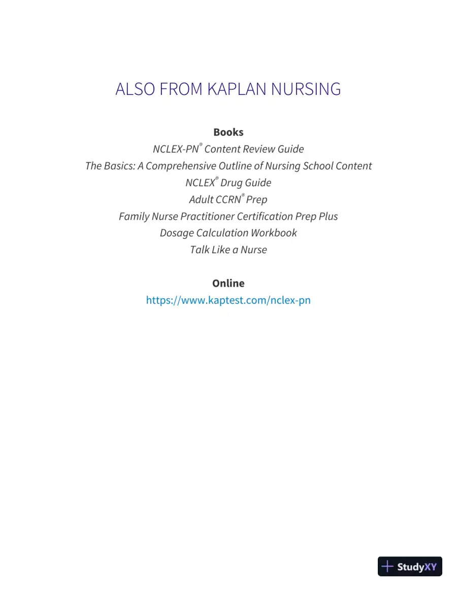 NCLEX-PN Prep Plus: 2 Practice Tests + Proven Strategies + Online + Video (2020), page 3