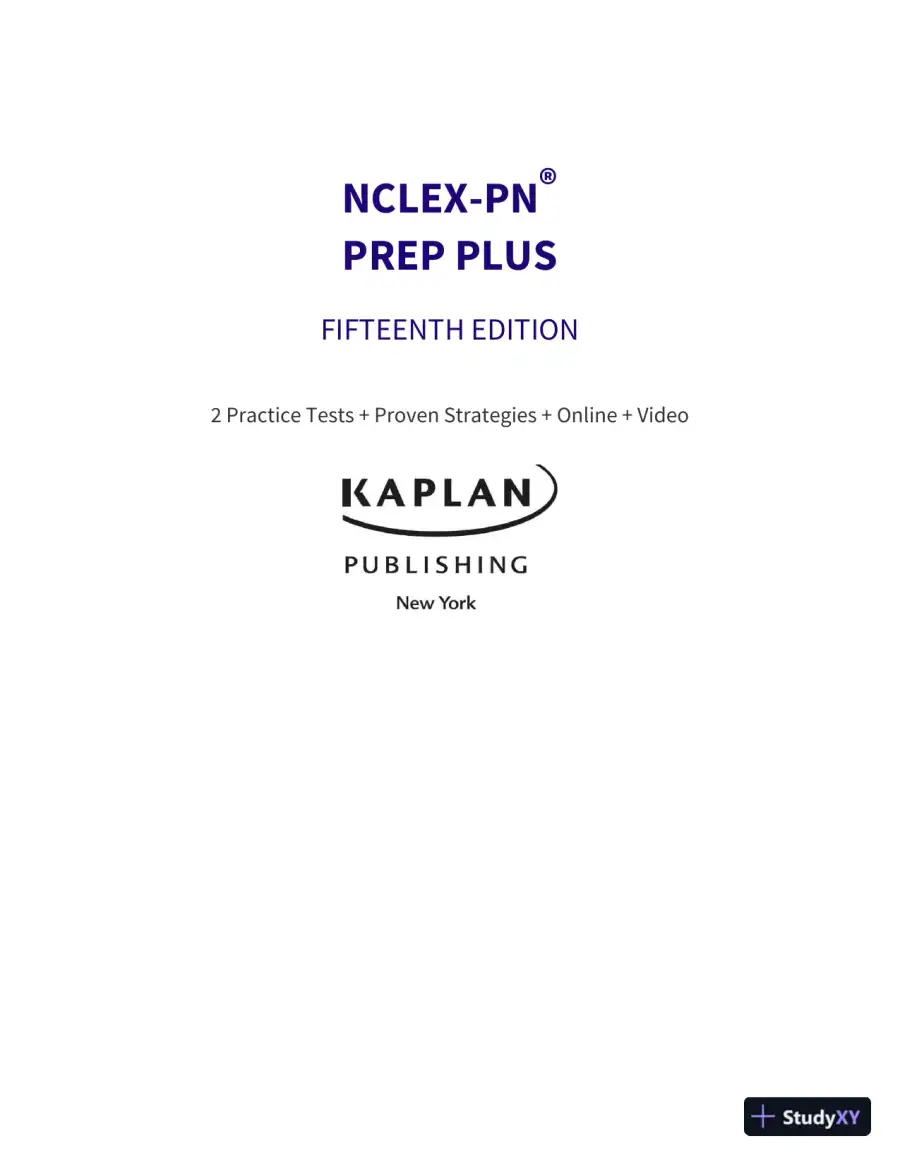 NCLEX-PN Prep Plus: 2 Practice Tests + Proven Strategies + Online + Video (2020), page 4