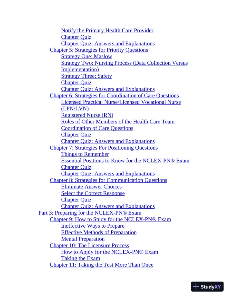 NCLEX-PN Prep Plus: 2 Practice Tests + Proven Strategies + Online + Video (2020), page 7