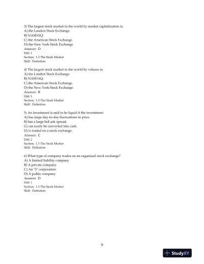 Test Bank for Corporate Finance: The Core, 5th Edition - Page 11 preview image