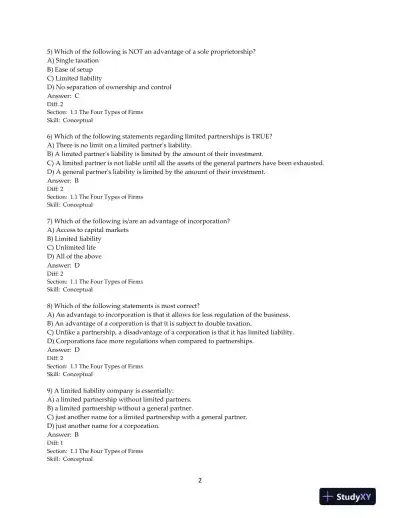 Test Bank for Corporate Finance: The Core, 5th Edition - Page 4 preview image