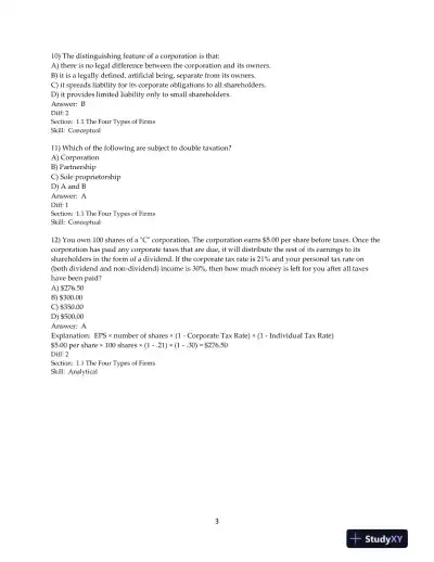 Test Bank for Corporate Finance: The Core, 5th Edition - Page 5 preview image