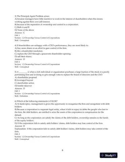 Test Bank for Corporate Finance: The Core, 5th Edition - Page 8 preview image