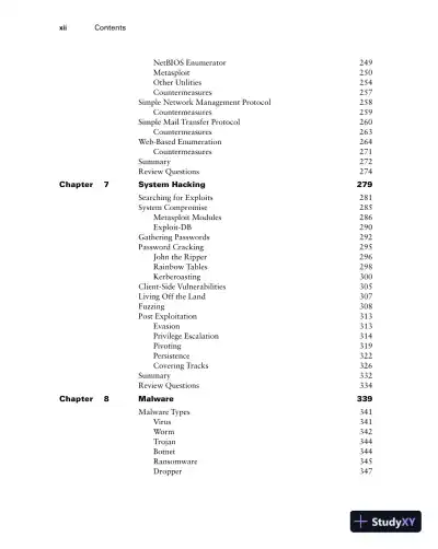CEH v12 Certified Ethical Hacker Study Guide with 750 Practice Test Questions (2023) - Page 13 preview image