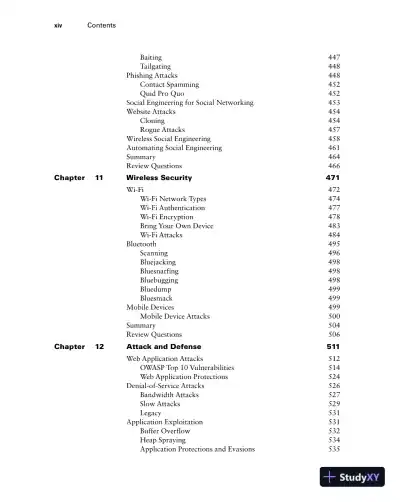 CEH v12 Certified Ethical Hacker Study Guide with 750 Practice Test Questions (2023) - Page 15 preview image