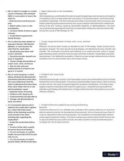 ATI Pharmacology Proctored Test Bank with Answers (313 Solved Questions) - Page 13 preview image