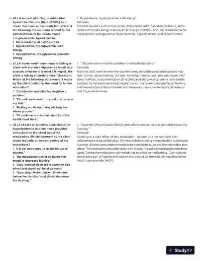 ATI Pharmacology Proctored Test Bank with Answers (313 Solved Questions) - Page 16 preview image
