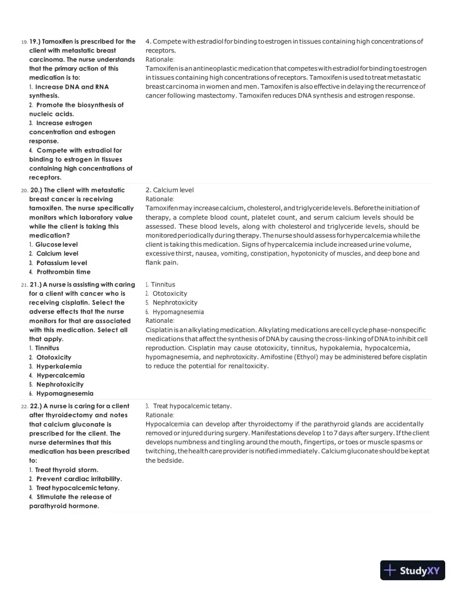 ATI Pharmacology Proctored Test Bank with Answers (313 Solved Questions), page 6