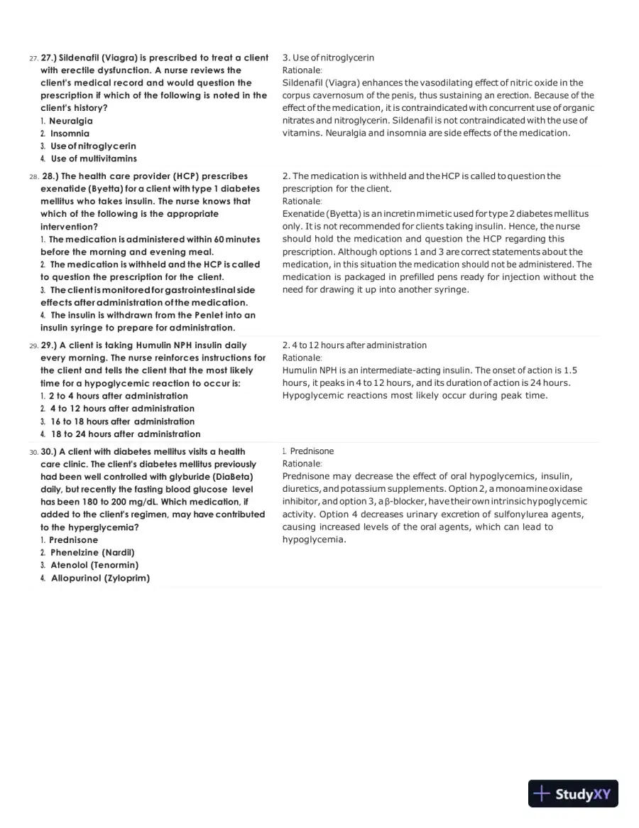 ATI Pharmacology Proctored Test Bank with Answers (313 Solved Questions), page 8