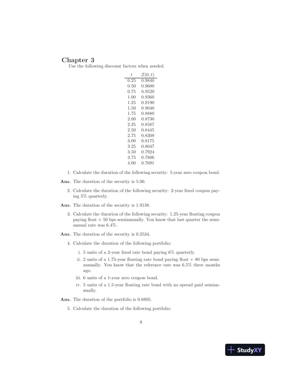 Fixed Income Securities: Valuation, Risk, And Risk Management, 1st Edition Test Bank, page 10