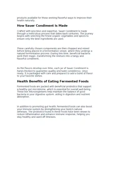 The Sauer Condiment NYT - Page 2 preview image