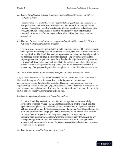 Solution Manual for Systems Analysis and Design, 7th Edition - Page 10 preview image