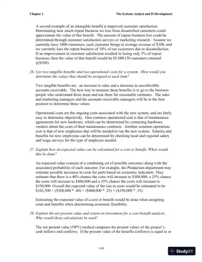 Solution Manual for Systems Analysis and Design, 7th Edition - Page 12 preview image