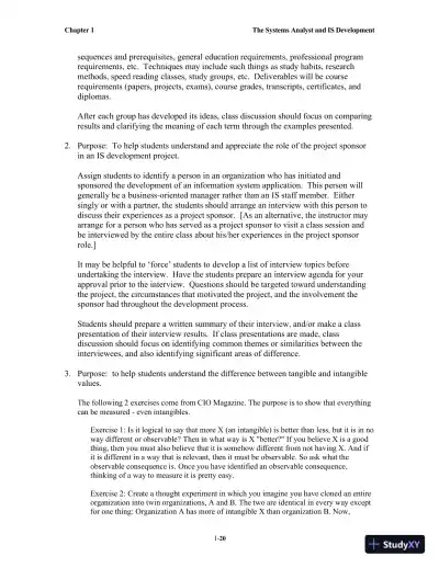 Solution Manual for Systems Analysis and Design, 7th Edition - Page 21 preview image