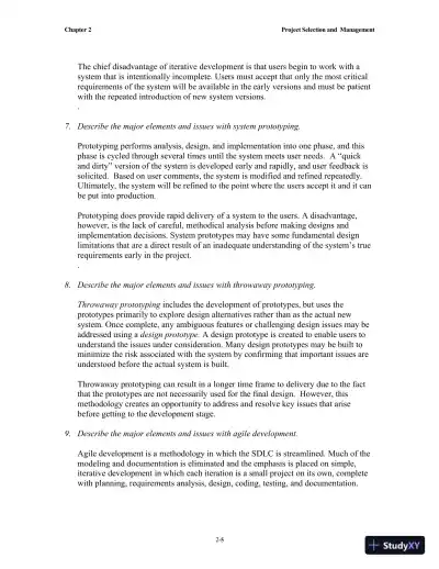 Solution Manual for Systems Analysis and Design, 7th Edition - Page 27 preview image