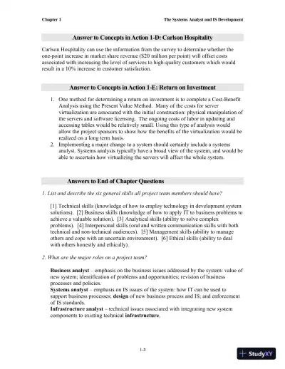 Solution Manual for Systems Analysis and Design, 7th Edition - Page 4 preview image