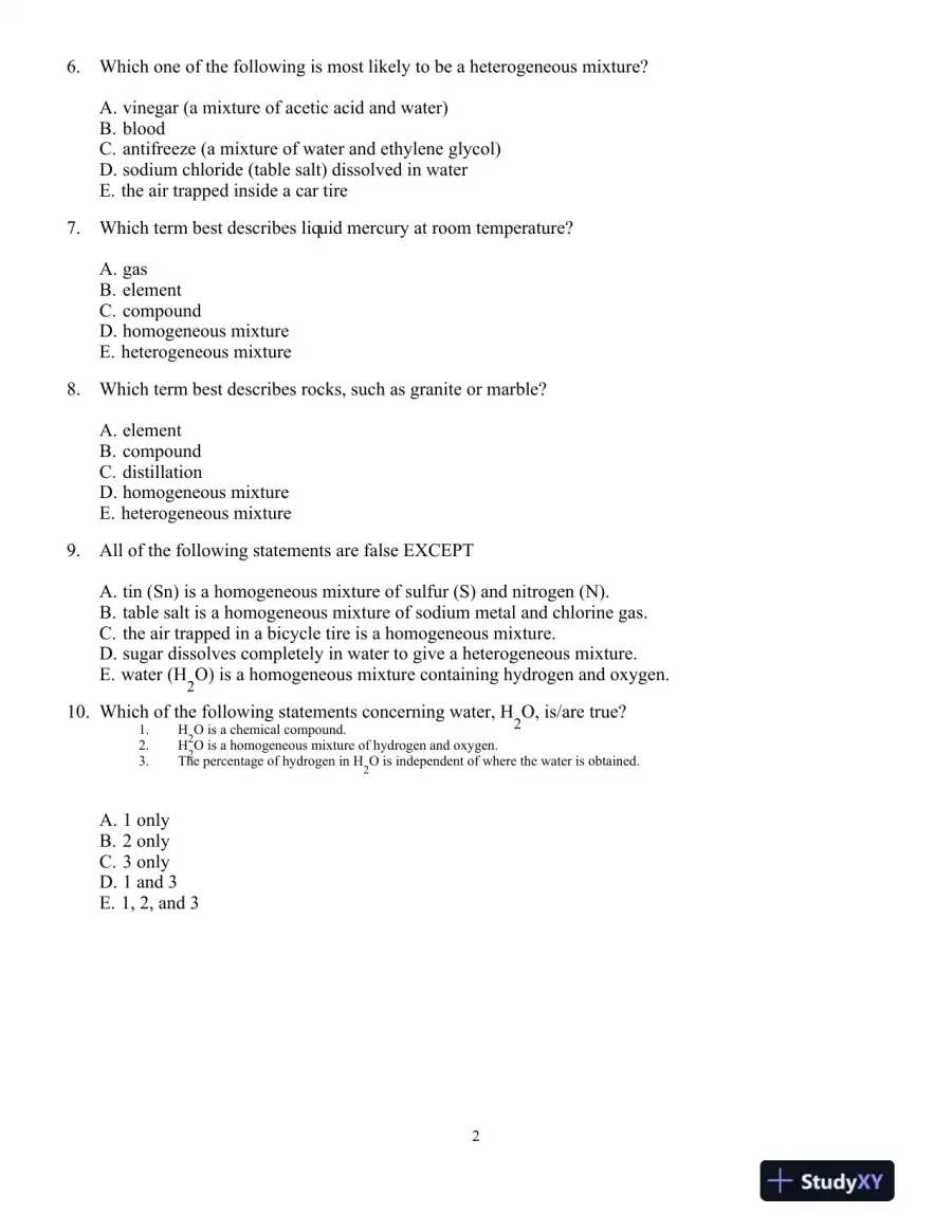 Chemistry: Principles And Reactions, 7th Edition Test Bank, page 3