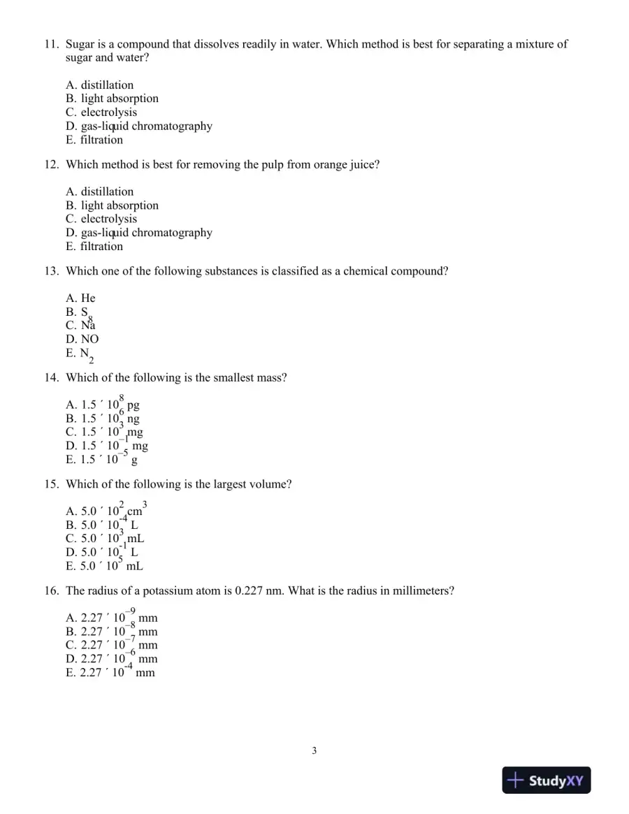 Chemistry: Principles And Reactions, 7th Edition Test Bank, page 4