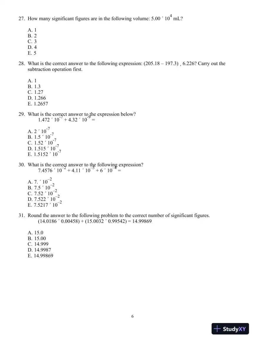 Chemistry: Principles And Reactions, 7th Edition Test Bank, page 7