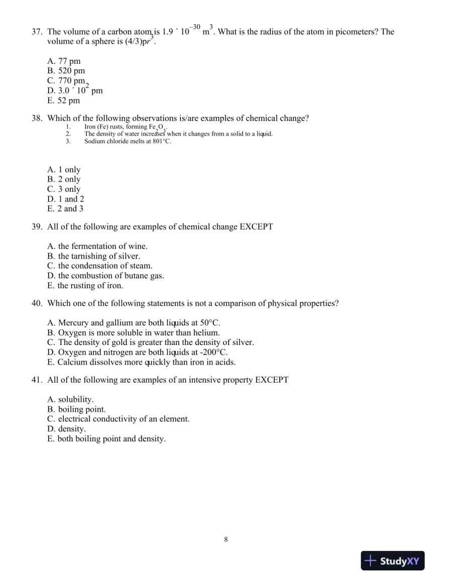 Chemistry: Principles And Reactions, 7th Edition Test Bank, page 9