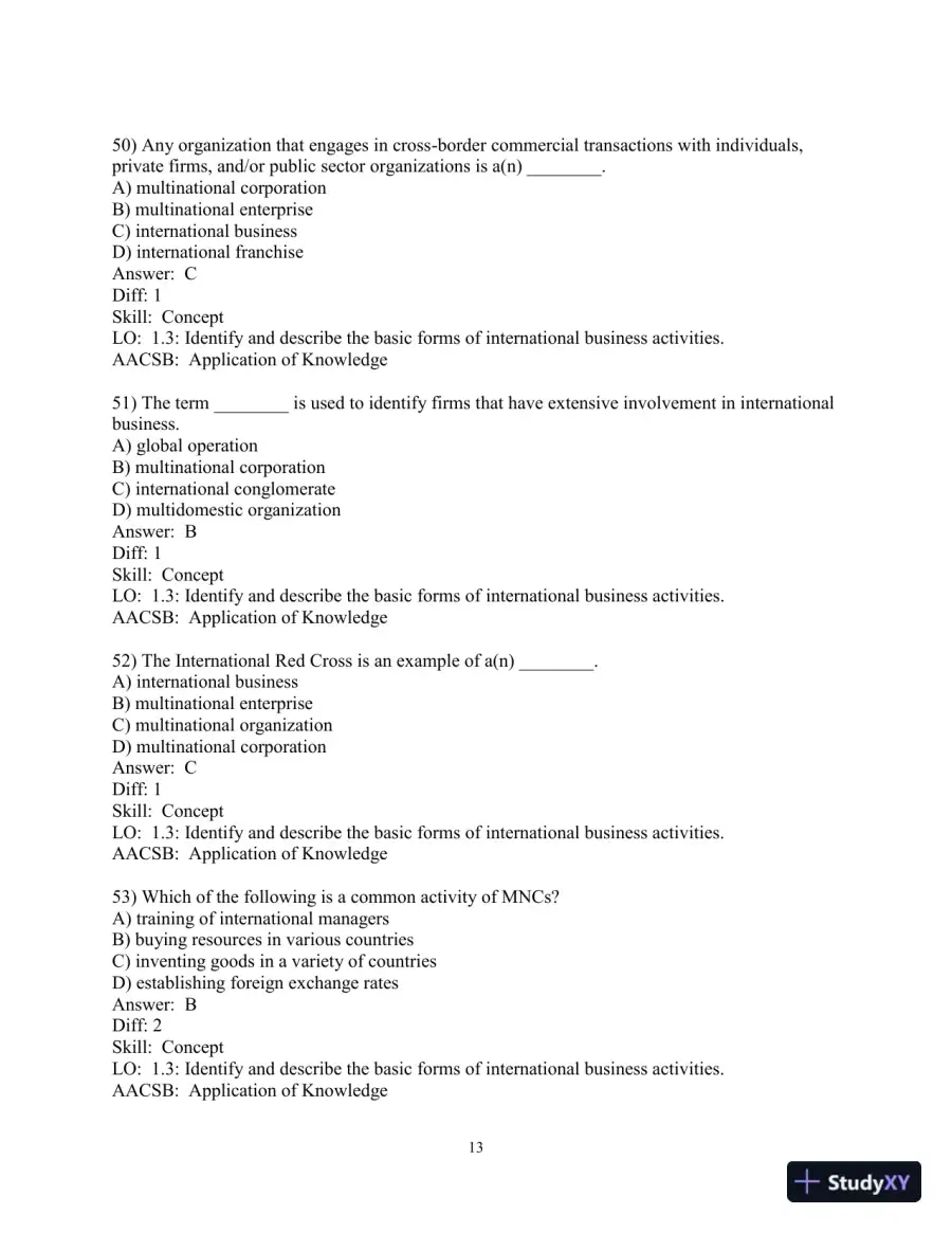 Test Bank for International Business: A Managerial Perspective, 9th Edition, page 14