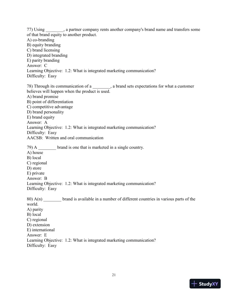 Test Bank for Advertising and IMC: Principles and Practice, 11th Edition, page 22