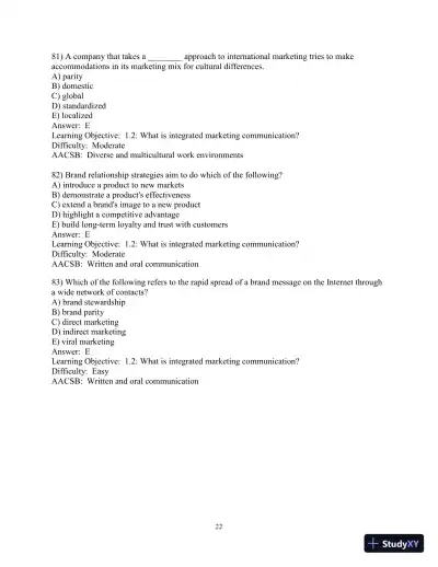 Test Bank for Advertising and IMC: Principles and Practice, 11th Edition - Page 23 preview image