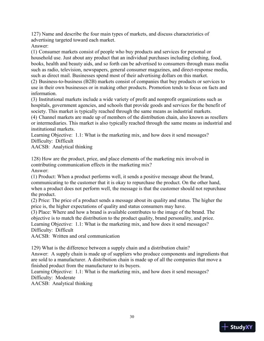 Test Bank for Advertising and IMC: Principles and Practice, 11th Edition, page 31