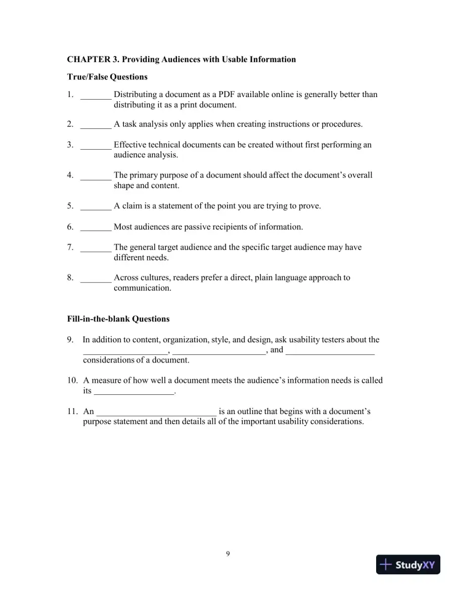 Test Bank for Strategies for Technical Communication in the Workplace, 4th Edition, page 12