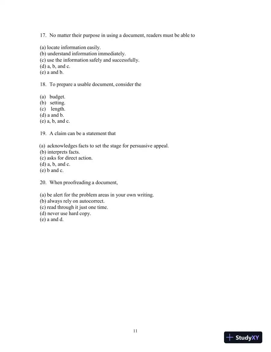 Test Bank for Strategies for Technical Communication in the Workplace, 4th Edition, page 14