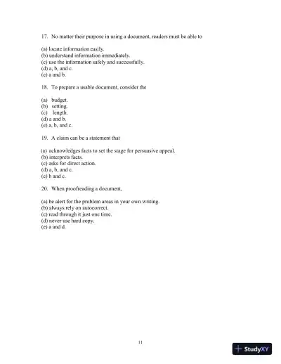 Test Bank for Strategies for Technical Communication in the Workplace, 4th Edition - Page 14 preview image