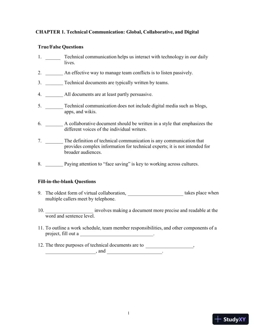 Test Bank for Strategies for Technical Communication in the Workplace, 4th Edition, page 4