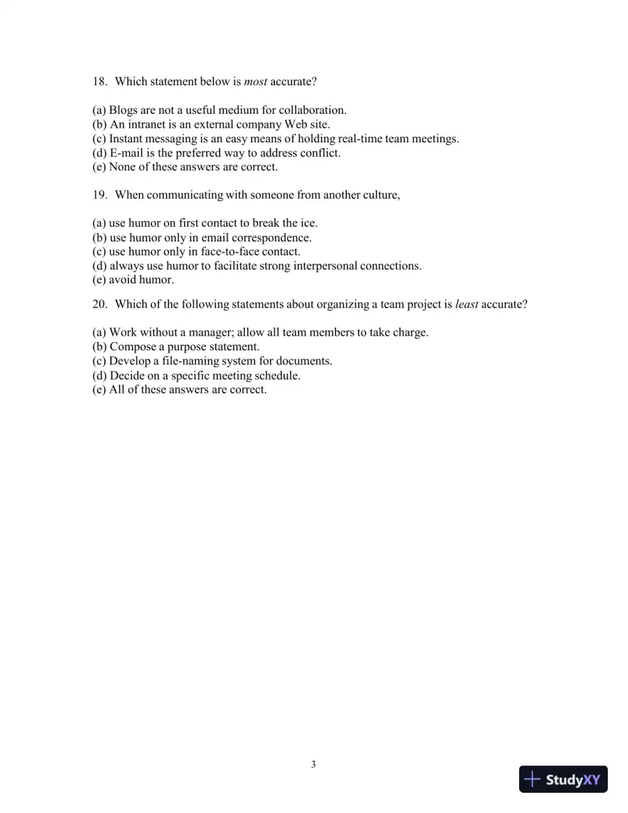 Test Bank for Strategies for Technical Communication in the Workplace, 4th Edition, page 6