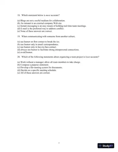 Test Bank for Strategies for Technical Communication in the Workplace, 4th Edition - Page 6 preview image