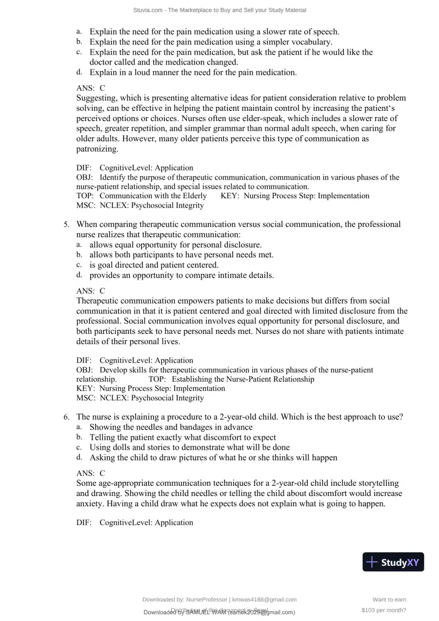 Test Bank for Clinical Nursing Skills and Techniques, 10th Edition (Chapters 1-43), page 12