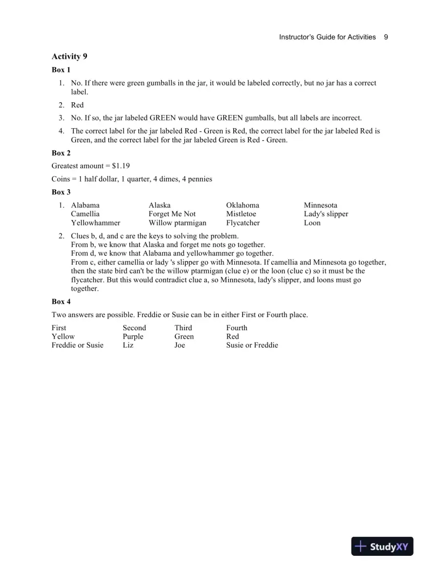 Test Bank for Mathematical Reasoning for Elementary Teachers - Media Update, 7th Edition, page 10