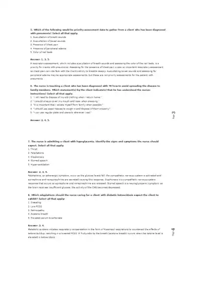 NCLEX Practice Exam - Page 2 preview image